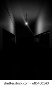 Dark Hallway Single Light Stock Photo 685430143 | Shutterstock