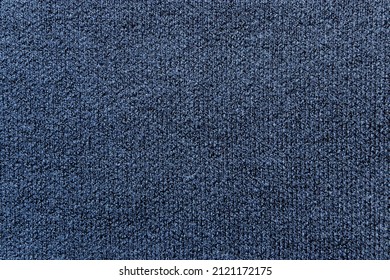 Dark heather blue viscose and polyester jersey fabric texture swatch
 Foto Stok