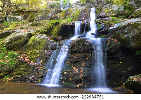 Dark Hollow Falls in Autumn, Shenandoah National Park, VA, USA 