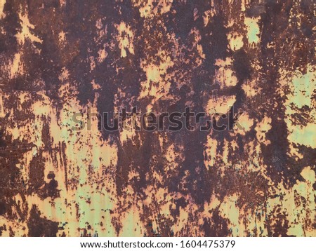 Dark Horror Rust Paint Surface