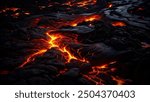 Dark lava outdoors volcano nature. 
