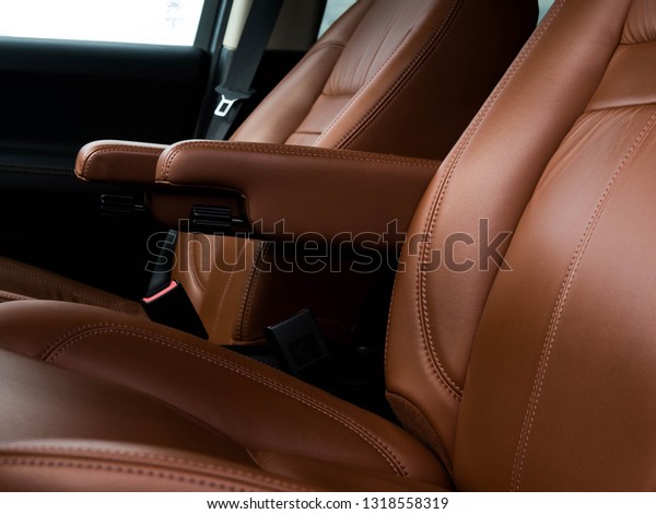 Dark luxury car\
Interior -  leather seats