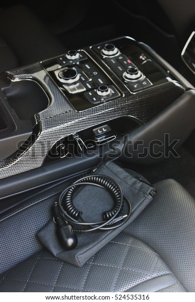 Dark Luxury Car Interior Tuning Karbon Stock Photo Edit Now