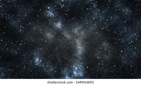 Dark Matter And Galaxies In Space. Elements Of This Image Furnished By NASA.