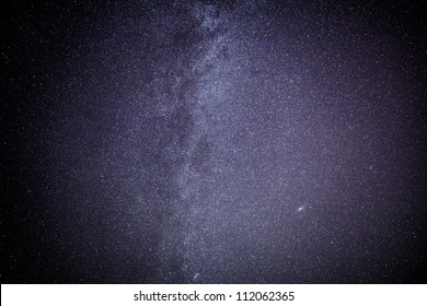 Dark Matter Inside The Milky Way And A Distant Galaxy In Widefield Astro Image