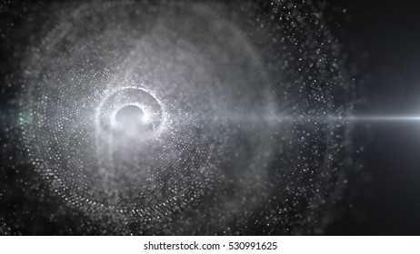Dark Matter Particles Background
