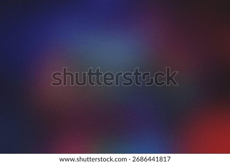 A dark, moody abstract background featuring a gradient of deep reds, blues, and greens with a subtle grain texture.