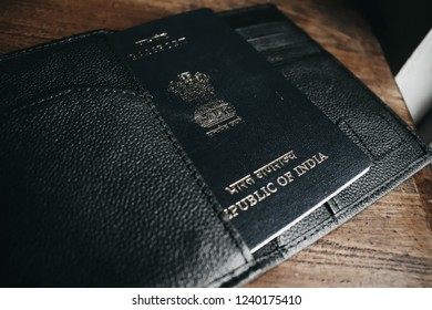 Dark Moody Photo Of Indian Passport. This Was A Small Shoot I Did When I Get My Passport For The First Time.