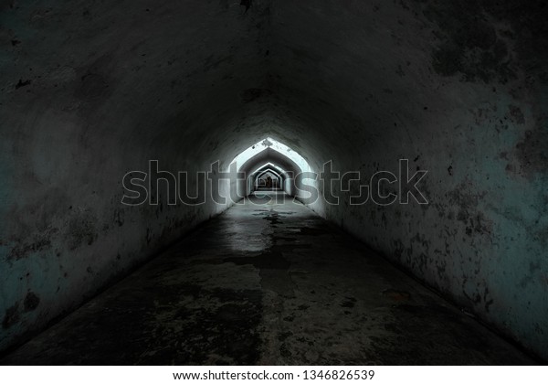 Dark Mosque Underground Mosque Taman Sari Stock Photo Edit