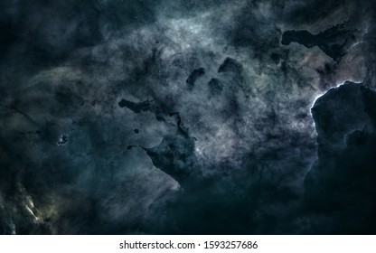 Dark nebulae of deep space. Science fiction. Elements of this image furnished by NASA - Shutterstock ID 1593257686