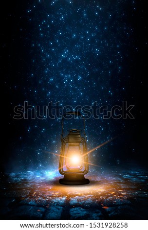 Similar – Image, Stock Photo Lantern, fire walls of skyscrapers, above sky with clouds