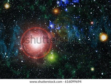dark night sky with many stars. Milky way on the space background