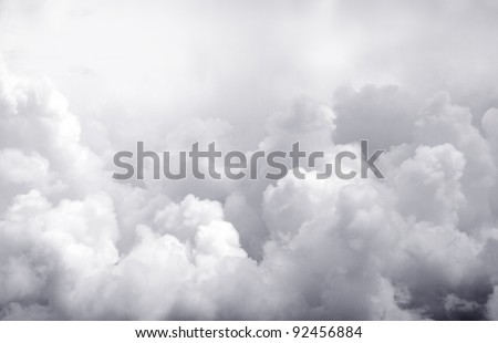 Dark ominous clouds. Dramatic sky