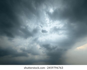 Dark overcast sky before to rainy.Dusk overcast sky in rainy season.  - Powered by Shutterstock