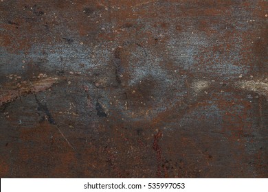 Dark Patina Copper Metal Background Texture. Vintage Effect.


