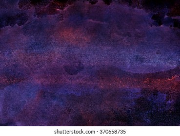 Dark Purple Watercolor Background