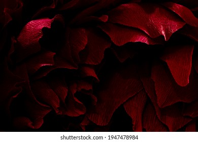Dark Red Flower Background High Contrast