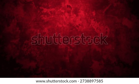 Dark red grunge texture background with scratches and vignette. Abstract crimson concrete wall surface.