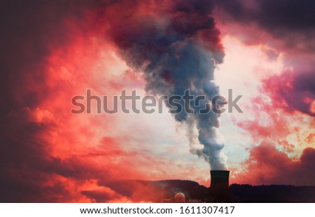 Similar – Image, Stock Photo Nuclear power plant Emsland