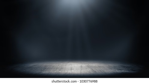 Dark Room With Light Background.