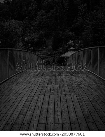 Dark, scary and moody bridge 