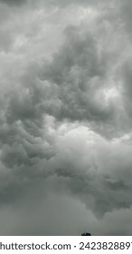 dark in the sky cloud and thunder