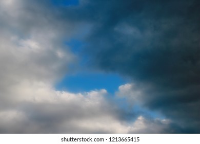 Dark sky with clouds