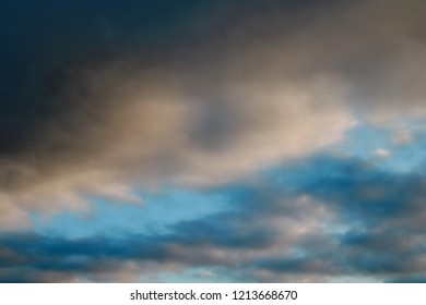 Dark sky with clouds