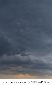 Dark sky covered with clouds