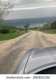 Dark Sky Driving Down The Road 