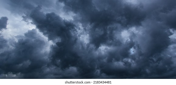 Dark Sky Heavy Clouds Converging Violent Stock Photo 2183434481 ...