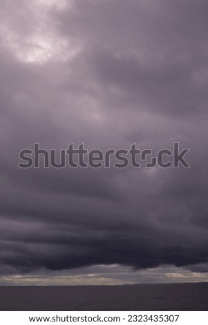 Dark sky over Lake Superior Minnesota