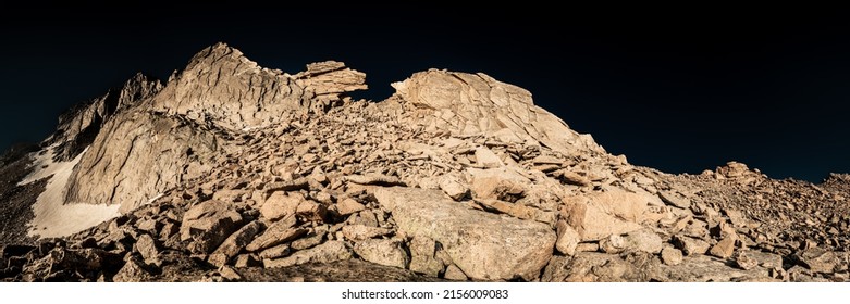 Dark Sky Over Longs Peak in Rocky Mountain National Park - Shutterstock ID 2156009083