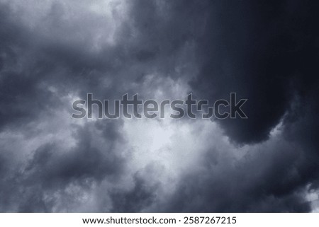 dark sky with rain clouds, dark dramatic clouds in the sky, dark storm clouds with a black sky background, AI