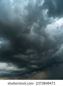  Dark sky with stormy clouds. Dramatic sky rain,Dark clouds before a thunder-storm.
