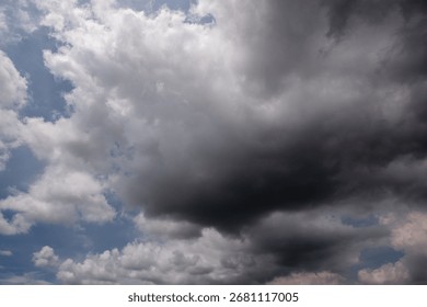 Dark sky with stormy clouds. Dramatic sky rain,Dark clouds before a thunder-storm,clouds before rain