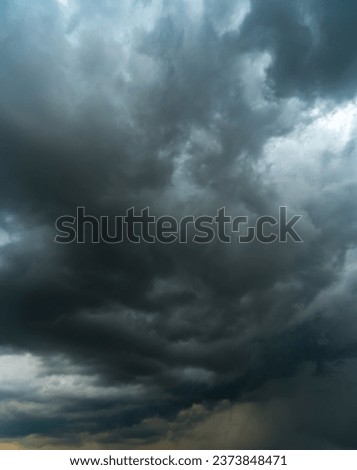  Dark sky with stormy clouds. Dramatic sky rain,Dark clouds before a thunder-storm.