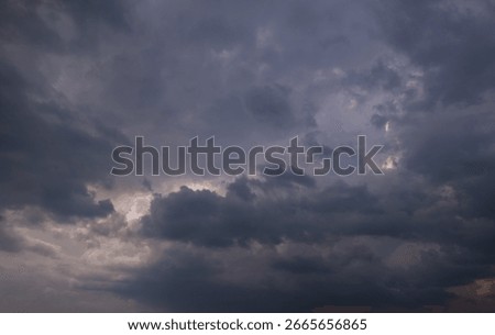 Dark sky with stormy clouds. Dramatic sky rain,Dark clouds before a thunder-storm,clouds before rain