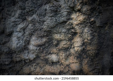 Dark Soil Texture Background. Natural Pattern. Ground