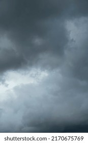 Dark storm clouds background. Dramatic dark cloudy sky over the sea, natural background photo