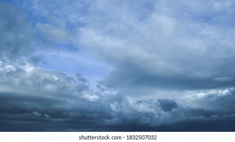 dark storm clouds with background,Dark clouds before a thunder-storm.