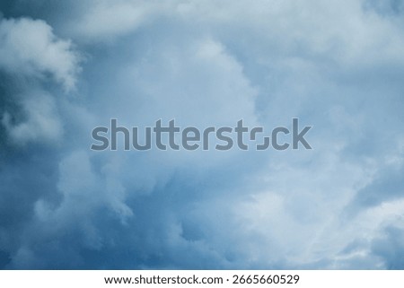 Dark storm clouds before rain. Nature background - image
