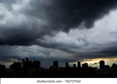 Dark storm clouds are coming in town