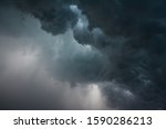 Dark storm clouds, dramatic background