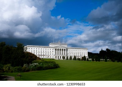 Dark Storm Clouds Gathering Over Northern Ireland Executive - Parliament Buildings, Stormont, Belfast