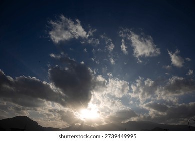 dark storm clouds in the sky
