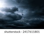 Dark Storm and Dramatic Clouds Area Background