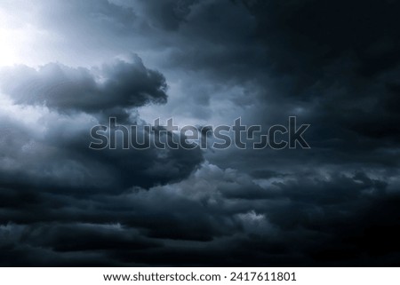 Dark Storm and Dramatic Clouds Area Background