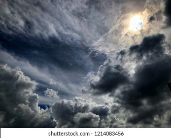 Dark and storms Dramatic Clouds.