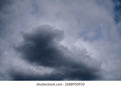 Dark stormy sky with dramatic lighting